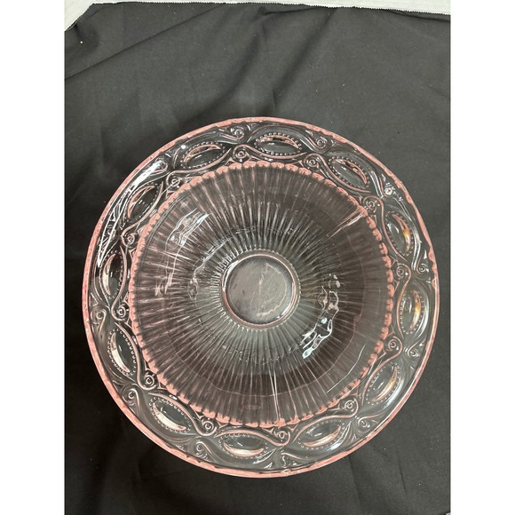 Pink Glass Bowl, Decorative Candy Dish, Serving Bowl, Home Decor, Kitchen - Picture 2 of 5